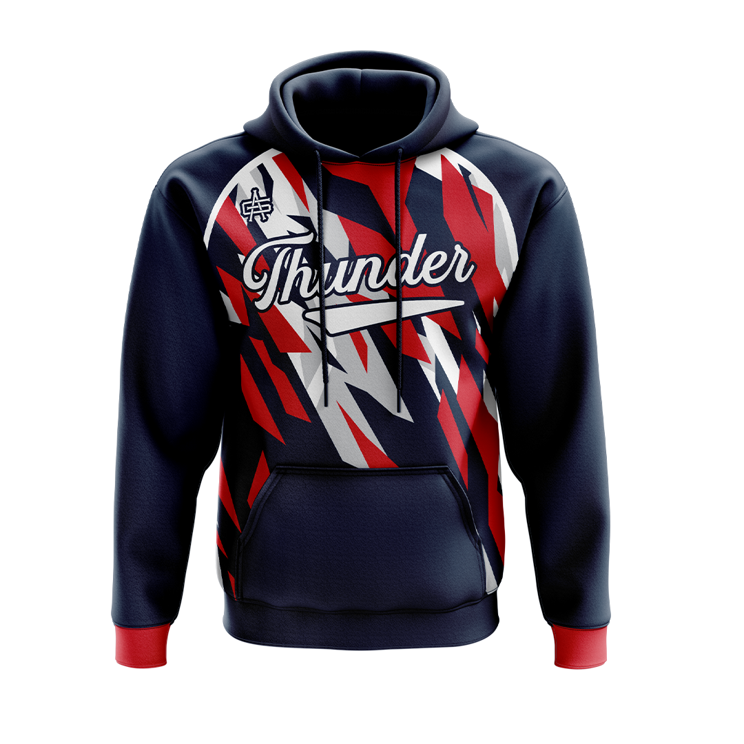 Berkeley Thunder Screen print hoodie (Navy) - Gutsy Athletic
