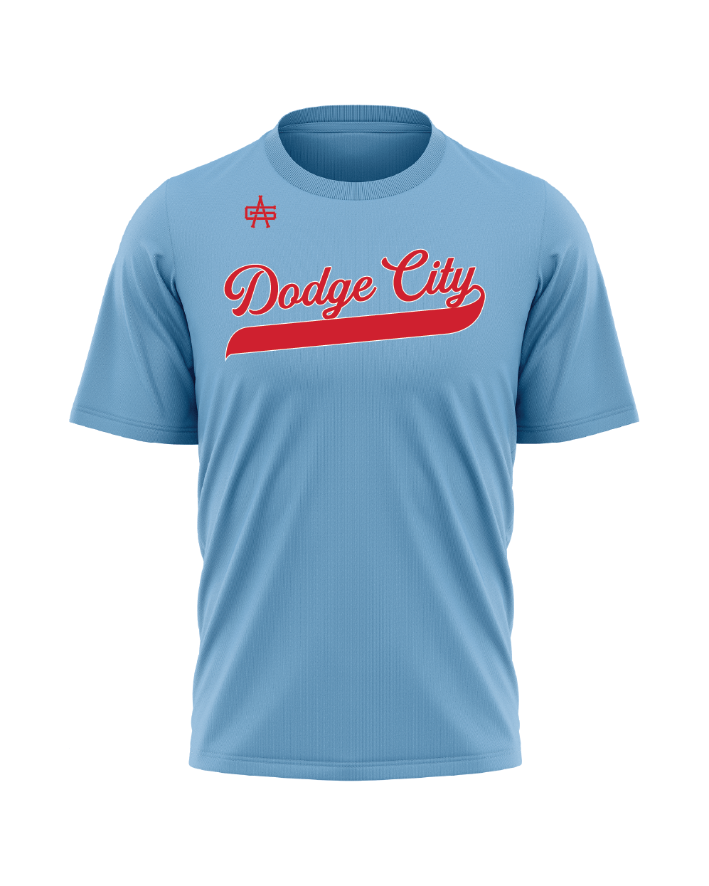 Dodge Premium Dry Fit Tee Carolina Blue V2 - Gutsy Athletic